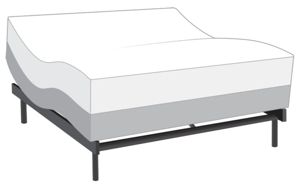 Power Bob Elite adjustable base in black metal frame paired with Copper Radiance 14.5'' King Plush mattress featuring copper-infused gel layers and plush hybrid design for customizable comfort.