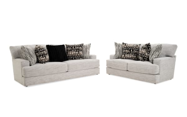 Glacier White 93'' Sofa & 70'' Loveseat