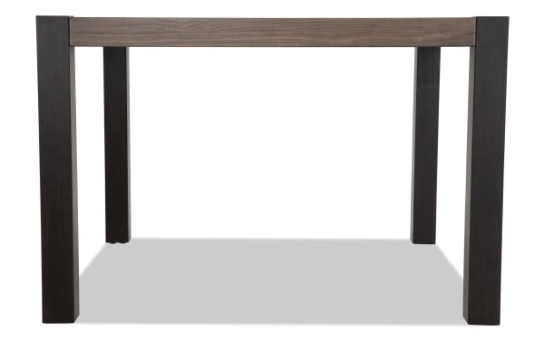 Rustic Canyon Gray Counter Height Square Dining Table from Canyon Dining collection, made of gray MDF wood with sturdy square legs and natural wood finish.
