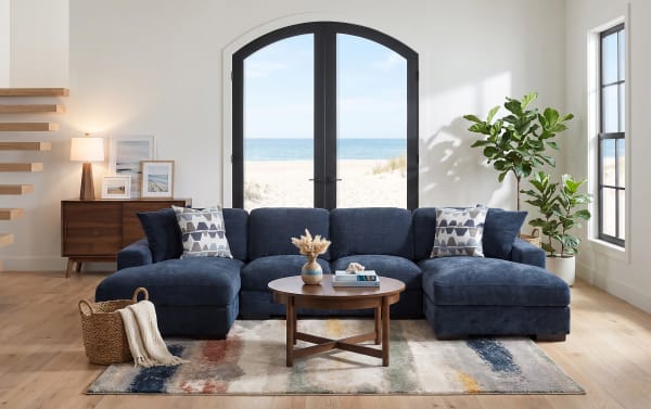 Playground 3 Piece Dual Storage Chaise Sectional
