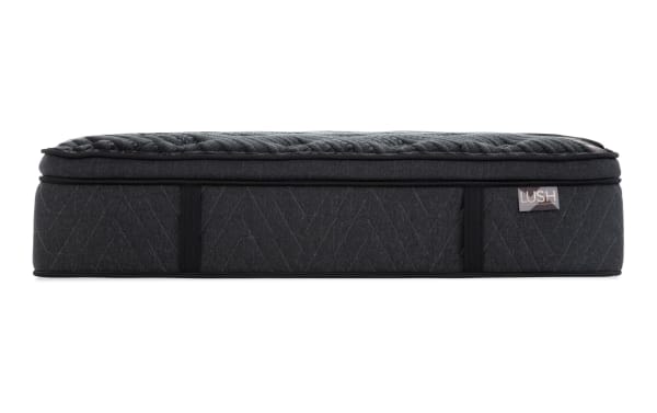 Power Bob Essential Base in black fabric with quilted top, part of Lush collection, designed for adjustable support with easy folding and wired remote.