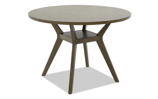 Aria Brown Counter Height Round Dining Table