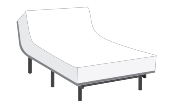 Power Bob Essential Base with Copper Radiance 13'' King Firm Mattress featuring a white copper-infused gel cover, memory foam, and adjustable black metal frame.