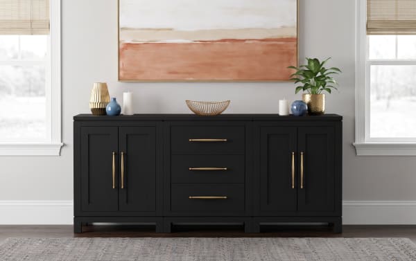 Build-A-Bob™ 3 Piece 4 Door 3 Drawer Fully Assembled Modular TV Stand
