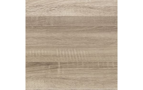 Gray ash wood grain texture of Myles 60'' Ash Gray 5 Shelf Ladder Bookcase made from particle board, paper veneer, and MDF in rustic style.