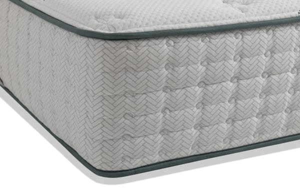 Natural Affinity 13'' Twin Mattress in contemporary style with quilted organic cotton cover, natural and gel-infused latex, memory foam, and wrapped coil support.