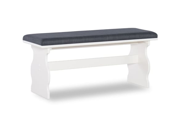 Sigrid Charcoal Upholstered Dining Nook Set with Bench