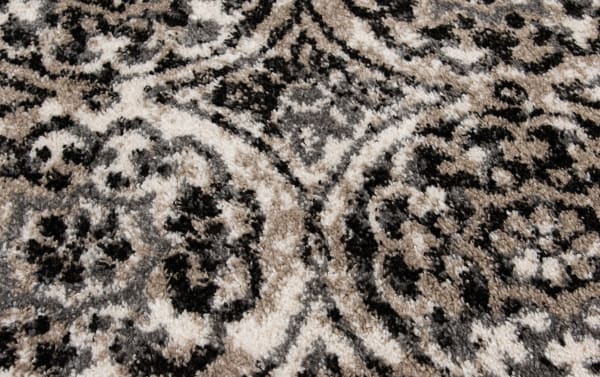 Wel 5' x 7' Brown Damask Rug