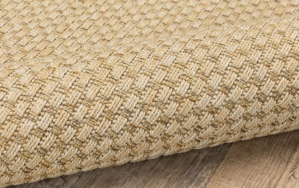 Saba 5' x 8' Buckwheat Solid Indoor/Outdoor Rug