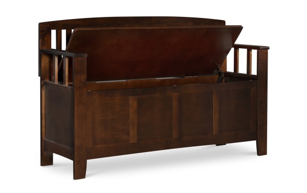 Sentney Walnut Storage Bench