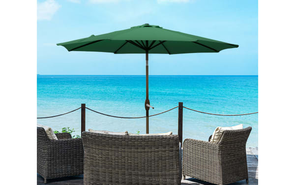 Kiley 9' Green Outdoor Market Umbrella