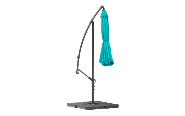 Astin 10' Turquoise Outdoor Cantilever Umbrella