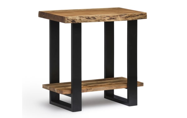 Bowman Natural Live Edge End Table