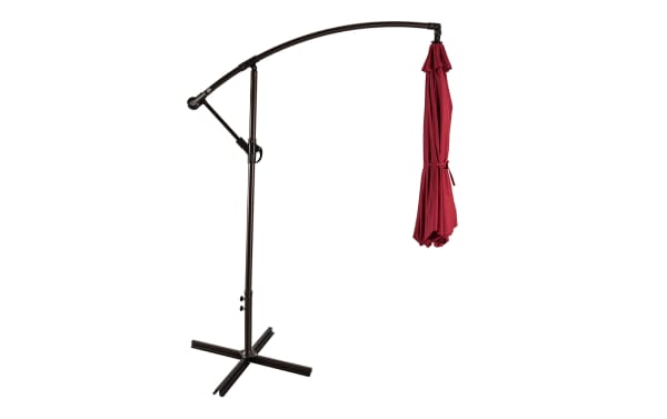 Astin 10' Red Outdoor Cantilever Umbrella