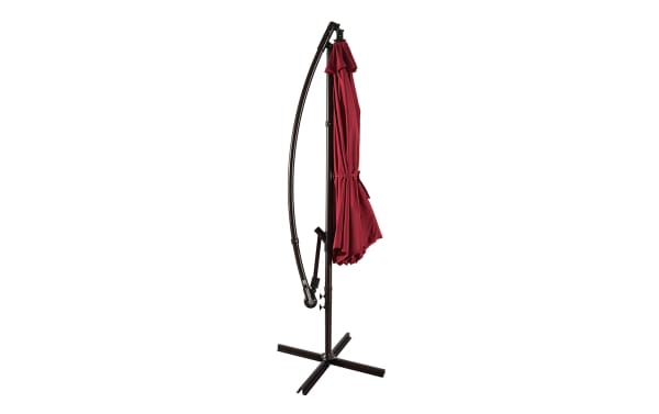 Astin 10' Red Outdoor Cantilever Umbrella