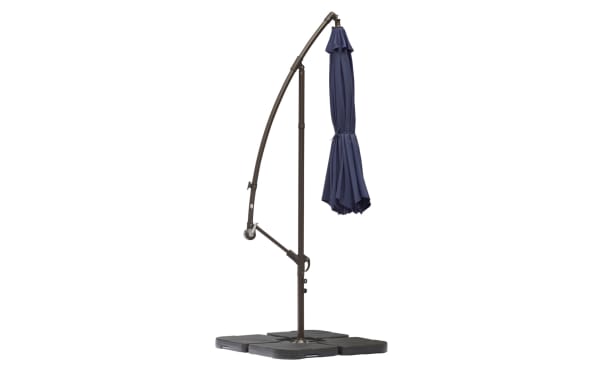 Astin 10' Navy Outdoor Cantilever Umbrella