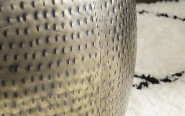 Delores 22.5'' Gold Round Storage Drum