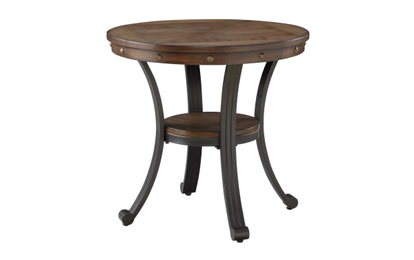 Judy Brown Round End Table