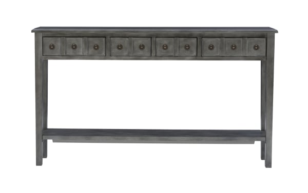 Donna 60'' Gray Storage Console Table