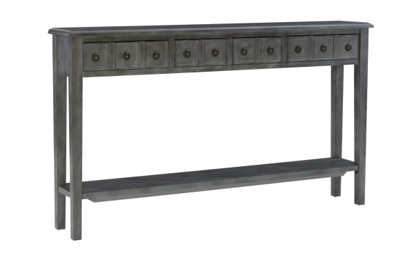 Donna 60'' Gray Storage Console Table