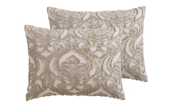 Millie Queen Latte Medallion 5 Piece Comforter Set