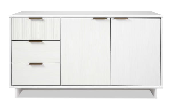 Ascias White 3 Drawer Server