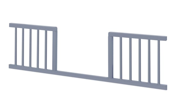 Avery/Primrose Gray Toddler Conversion Rail in transitional style, made of gray wood, designed to convert Avery or Primrose cribs into toddler beds.
