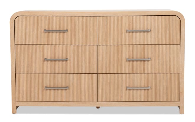 Cascade Brown 6 Drawer Dresser