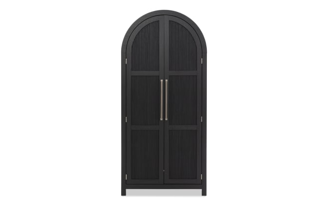 Cascade Black Armoire with Drawer