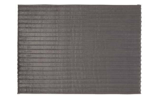 Sofia Channel 5' x 7' Charcoal Solid Rug