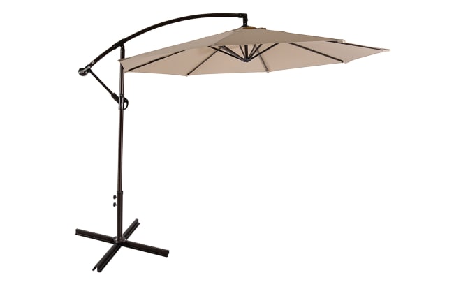 Astin 10' Beige Outdoor Cantilever Umbrella
