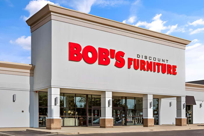 Bob’s Discount Furniture in Greenwood, Indiana exterior storefront