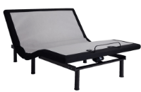 Black adjustable base with gray in the middle