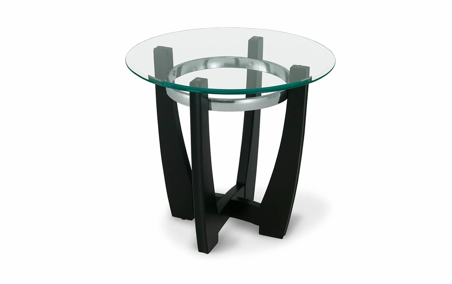 Matinee Black Oval Coffee 2 End Table Set