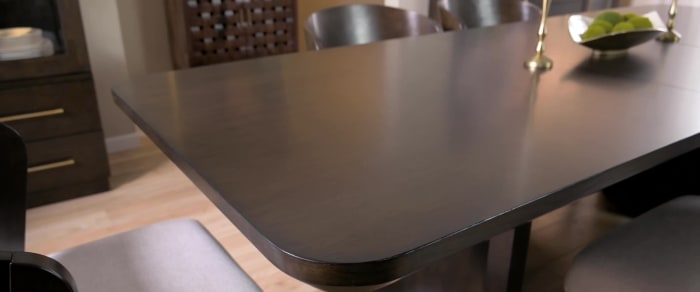 Luxe Brown Extendable Dining Table | Bob's Discount Furniture & Mattress Store