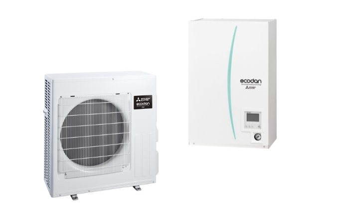 Pompe à chaleur Eco Inverter R32 de Mitsubishi 8 et 10 kW