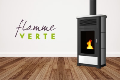 Label flamme verte