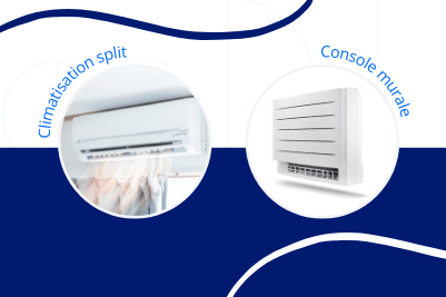 quelles différences entre le split et la console pour sa clim