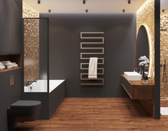 montage salle de bain et dessin architecte