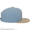 Chambray-Suede Snapback Blue/Beige rechts