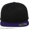 Classic Snapback 2-Tone Black/Purple vorne