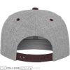 Classic Snapback 2-Tone h.Grey/Maroon hinten