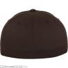 Flexfit Wooly Combed Brown hinten