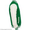 Kids 2-Tone College Sweatjacket green/white rechter Ärmel