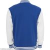 Kids 2-Tone College Sweatjacket Royal/White Rücken