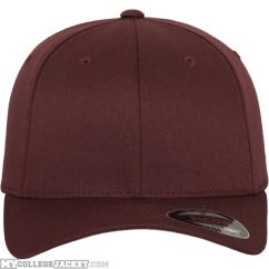 Flexfit Wooly Combed Maroon vorne