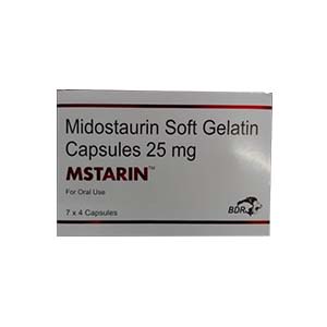 Mstarin 25 mg Midostaurin Capsule Mstarin 25 mg Midostaurin Capsule