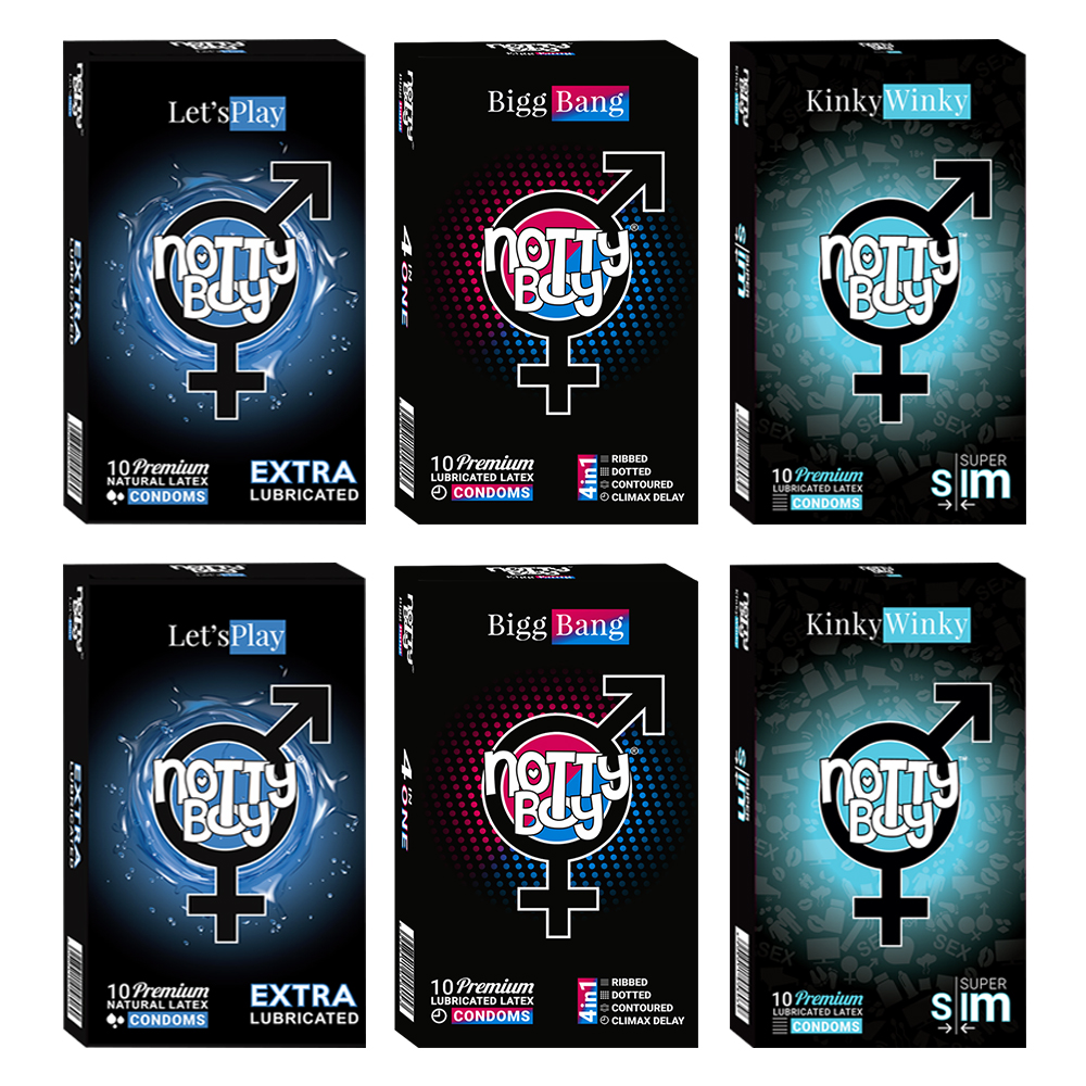 NottyBoy Condoms -2000 Count LetsPlay Extra Lubricated, 4inOne Ribbed Dotted Contour With Delay Lubricant and Extra Thin Condoms NottyBoy Condoms -2000 Count LetsPlay Extra Lubricated, 4inOne Ribbed Dotted Contour With Delay Lubricant and Extra Thin Condo