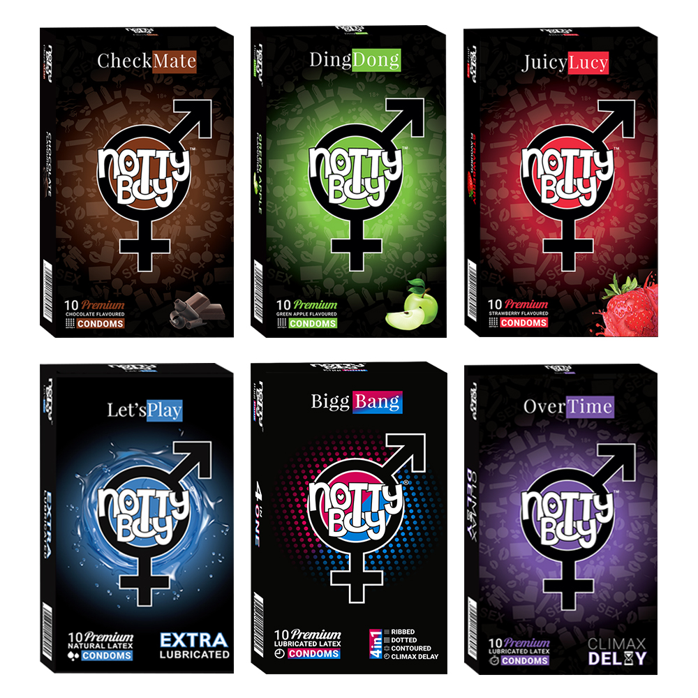 NottyBoy - 1000Ct Bulk Value Pack Condoms come up with tropical fruit flavor, lubricated, dotted ribbed contour extra time and climax delay condoms NottyBoy - 1000Ct Bulk Value Pack Condoms come up with tropical fruit flavor, lubricated, dotted ribbed contour extra time and