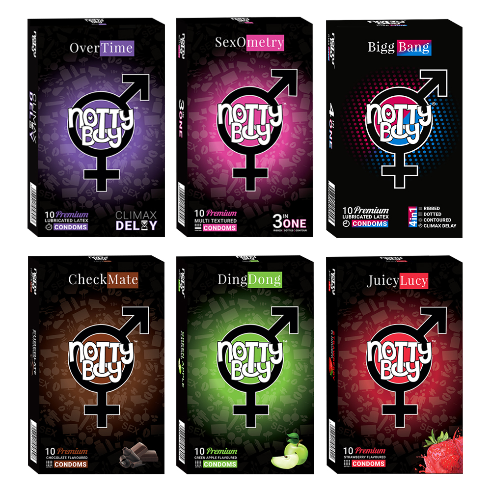 NottyBoy - 1000Ct Bulk Value Pack Condoms come up with tropical fruit flavor, dotted ribbed contour extra time, multi textured and climax delay condoms NottyBoy - 1000Ct Bulk Value Pack Condoms come up with tropical fruit flavor, dotted ribbed contour extra time, multi textured